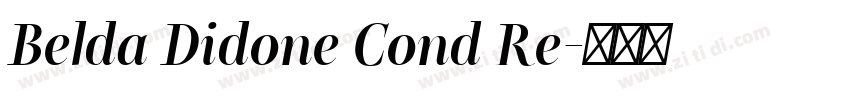 Belda Didone Cond Re字体转换